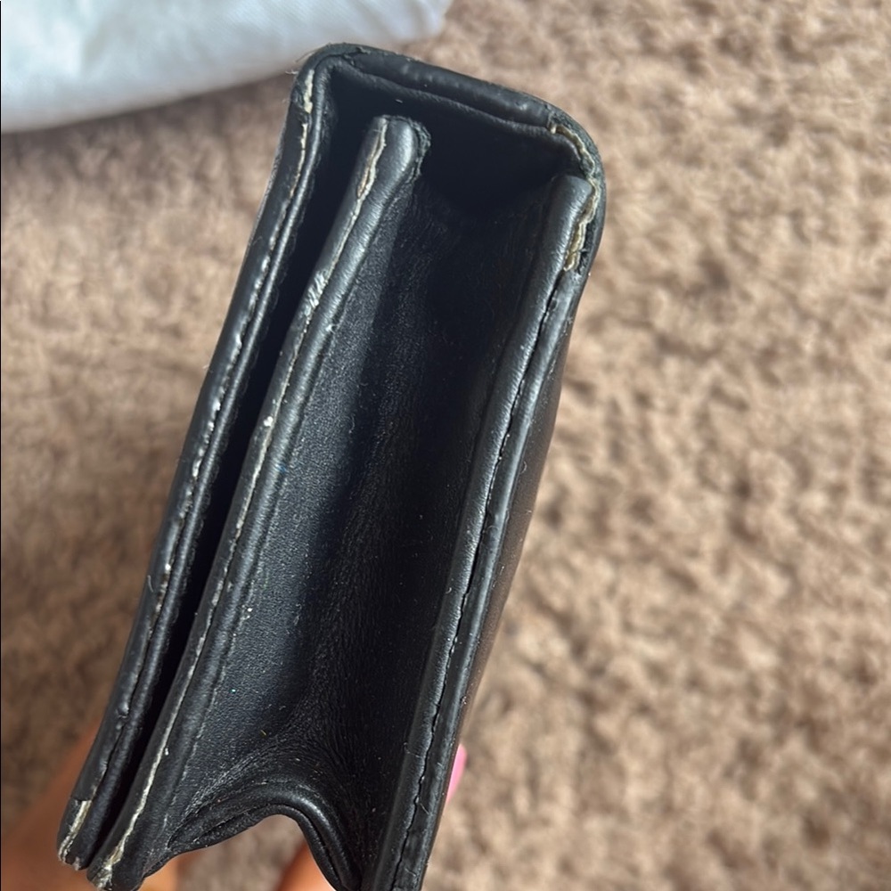 Dior Black Leather Clutch with Gold Bee Accent - Picture 10 of 16